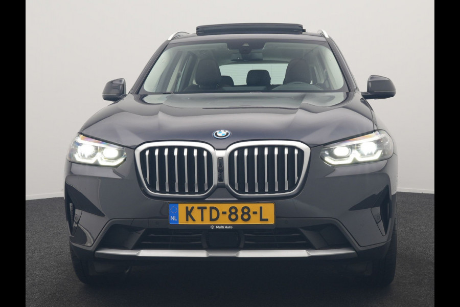 BMW X3 xDrive30e PHEV FACELIFT 293pk Dealer O.H | Panodak | 360 Camera | Adaptive Cruise | Head Up | Lederen Sportstoelen Verwarmd | Keyless | BLIS | Apple Carplay | Navigatie | Virtual | DAB | 19"L.M | Plug In Hybrid |