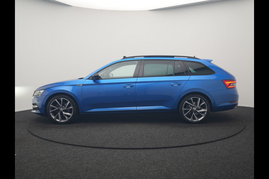 Škoda Superb Combi 1.4 TSI iV Sportline PHEV 218pk Dealer O.H | Panodak | Adaptive Cruise | Camera | Crystal LED | Alcantara Sportstoelen Memory & Verwarmd | Keyless | Apple Carplay | Virtual | Navigatie | DAB | 19"L.M |