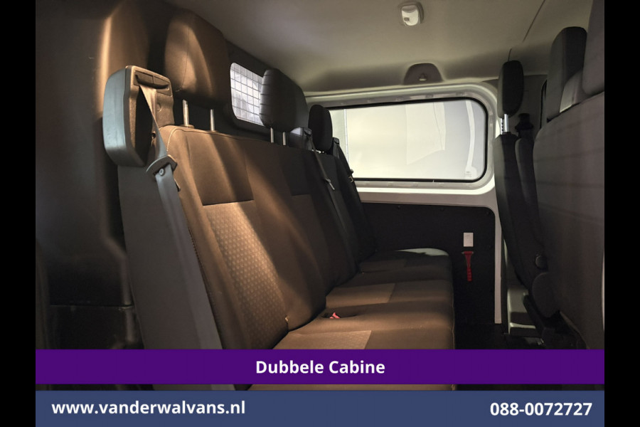 Ford Transit Custom 2.0 TDCI 130pk Automaat L2H1 Dubbele Cabine Euro6 Airco | 6-Zits | Camera | Navigatie | Apple Carplay Cruisecontrol, LED, Verwarmde voorruit, Stoelverwarming, Parkeersensoren, Achterklep