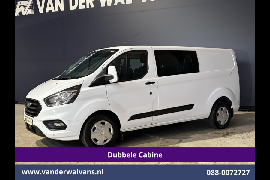 Ford Transit Custom 2.0 TDCI 130pk Automaat L2H1 Dubbele Cabine Euro6 Airco | 6-Zits | Camera | Navigatie | Apple Carplay Cruisecontrol, LED, Verwarmde voorruit, Stoelverwarming, Parkeersensoren, Achterklep