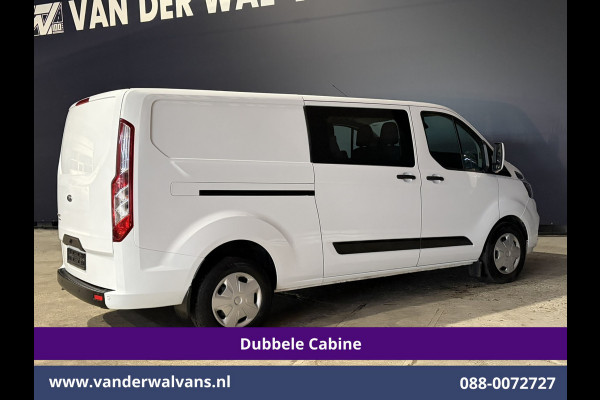 Ford Transit Custom 2.0 TDCI 130pk Automaat L2H1 Dubbele Cabine Euro6 Airco | 6-Zits | Camera | Navigatie | Apple Carplay Cruisecontrol, LED, Verwarmde voorruit, Stoelverwarming, Parkeersensoren, Achterklep