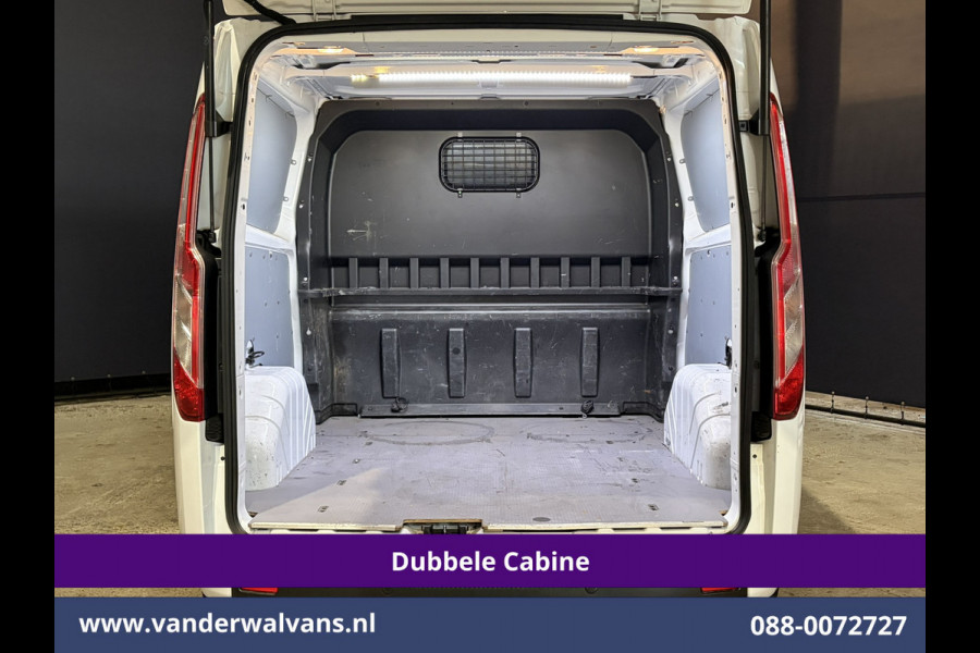 Ford Transit Custom 2.0 TDCI 130pk Automaat L2H1 Dubbele Cabine Euro6 Airco | 6-Zits | Camera | Navigatie | Apple Carplay Cruisecontrol, LED, Verwarmde voorruit, Stoelverwarming, Parkeersensoren, Achterklep