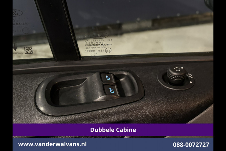 Ford Transit Custom 2.0 TDCI 130pk Automaat L2H1 Dubbele Cabine Euro6 Airco | 6-Zits | Camera | Navigatie | Apple Carplay Cruisecontrol, LED, Verwarmde voorruit, Stoelverwarming, Parkeersensoren, Achterklep