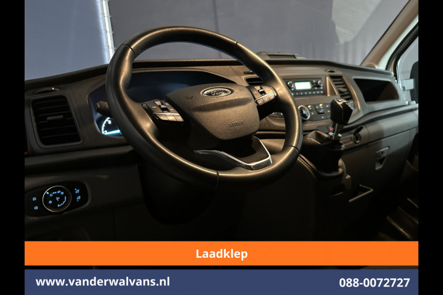 Ford Transit 2.0 TDCI 130pk Bakwagen Laadklep Euro6 Airco | 1040kg laadvermogen | Cruisecontrol | Verwarmde Voorruit Bijrijdersbank