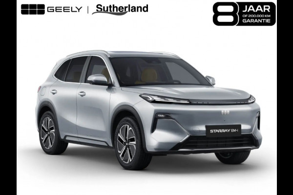 GEELY Starray EM-i 1.5 Max+ 262 PK | Panoramadak | Stoelverwarming & verkoeling | 136Km elektrisch bereik | 360 Camera | Achterbank verwarmd | Parkeersensoren | 19 Inch LMV |