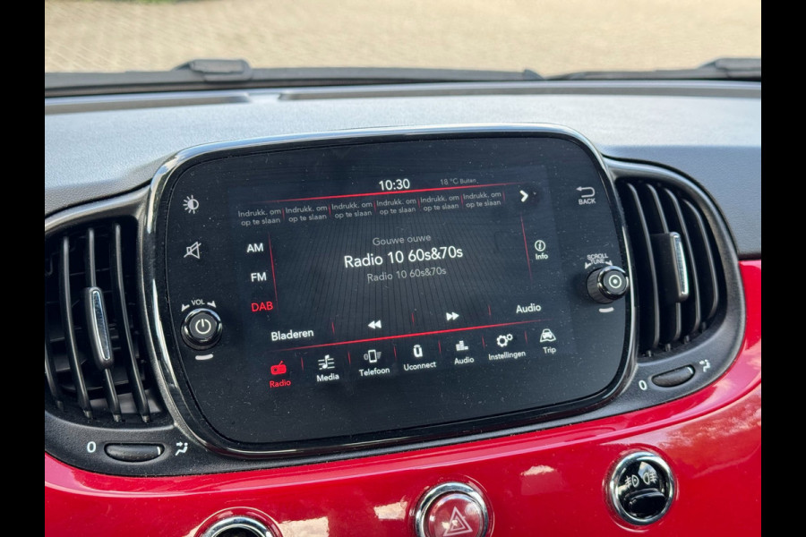 Fiat 500 1.0 Hybrid | Carplay/Android, Airco, Cruise, PDC, DAB |