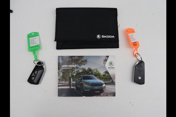Škoda Enyaq iV 80 | SOH 92,1% | Memory | Half leder | Stuur/stoel verwarming | Adaptive cruise | Lane assist | Dode hoek | Carplay | Sfeer verlichting | Camera | Climate control | Elektrische achterklep
