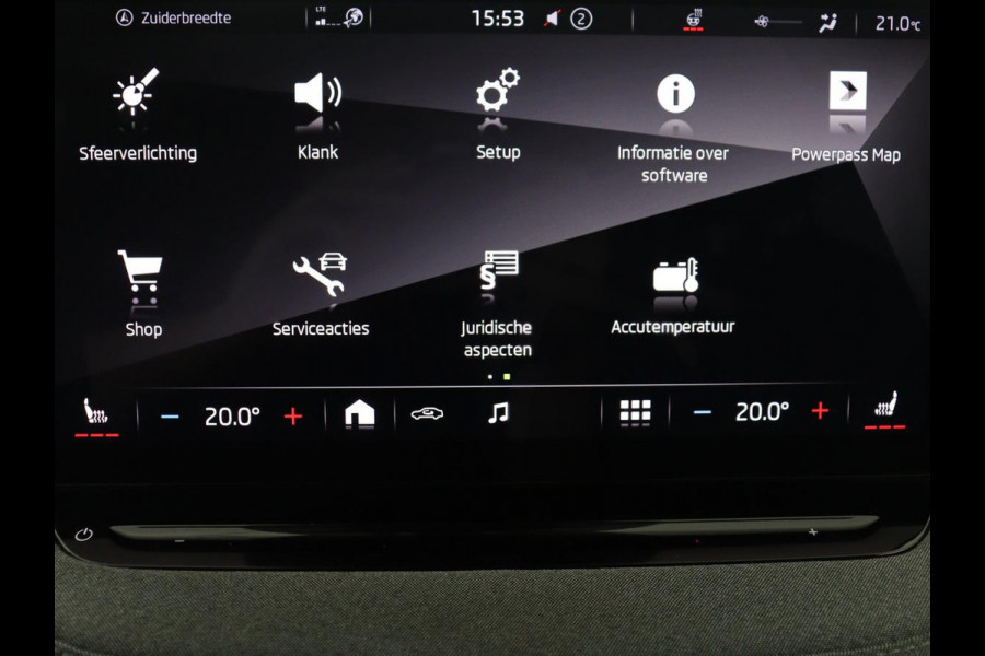 Škoda Enyaq iV 80 | SOH 92,1% | Memory | Half leder | Stuur/stoel verwarming | Adaptive cruise | Lane assist | Dode hoek | Carplay | Sfeer verlichting | Camera | Climate control | Elektrische achterklep