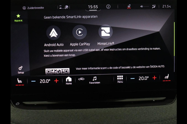 Škoda Enyaq iV 80 | SOH 92,1% | Memory | Half leder | Stuur/stoel verwarming | Adaptive cruise | Lane assist | Dode hoek | Carplay | Sfeer verlichting | Camera | Climate control | Elektrische achterklep