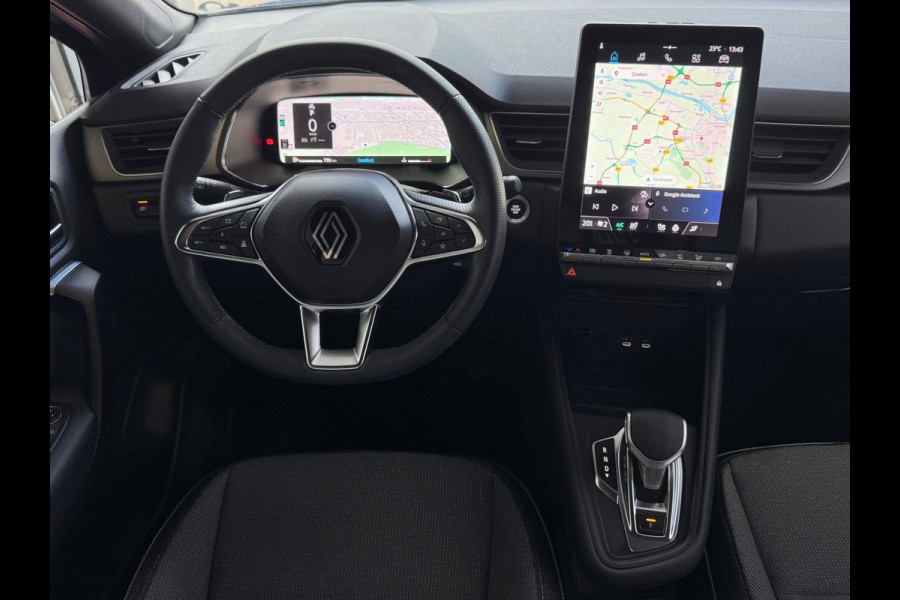 Renault Captur 1.3 160 PK STOEL/STUUR .VERW TECHNO 4 CIL CAMERA 18''LMV PURE VISION LED 10'' R-LINK NAVI 2025 EDC-automaat (Efficiënt Dual Clutch) 7 Versnellingen 1200KG Trekgewicht
