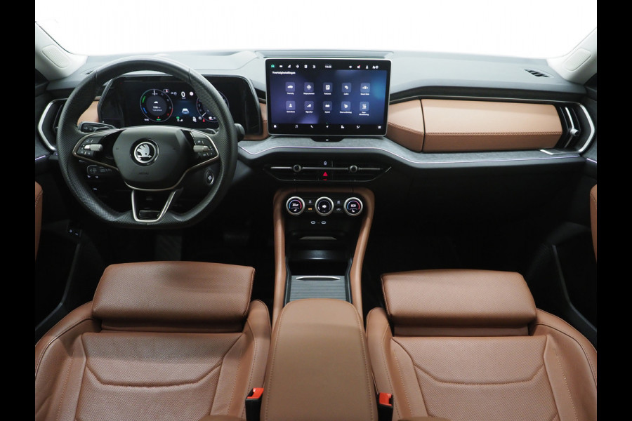 Škoda Kodiaq 1.5 TSI PHEV | Leder | HUD | Camera | Sfeerlicht | Keyless | Adaptive Cruise | Memory | Carplay