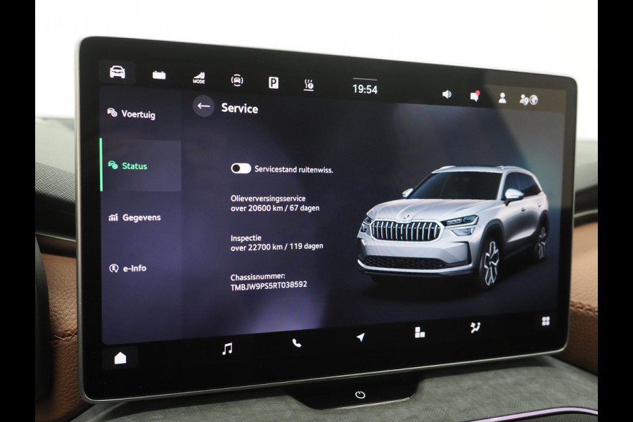 Škoda Kodiaq 1.5 TSI PHEV | Leder | HUD | Camera | Sfeerlicht | Keyless | Adaptive Cruise | Memory | Carplay