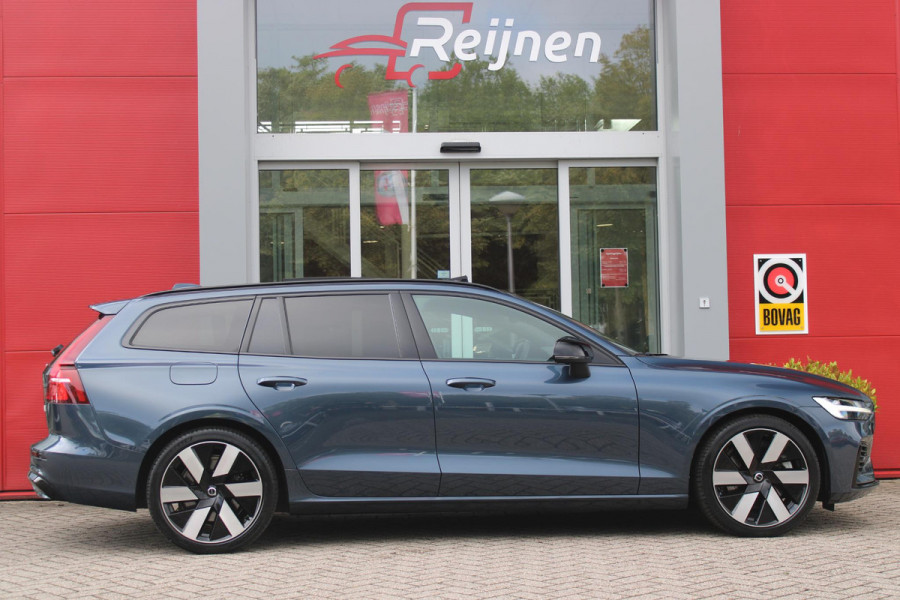 Volvo V60 2.0 T6 Plug-in hybrid 350PK AWD PLUS DARK | LONG RANGE | PANORAMISCH SCHUIF/KANTELDAK | NAVIGATIE VIA GOOGLE AUTO | APPLE CARPLAY / ANDROID AUTO | FULL-LED KOPLAMPEN | 125319" 6-SPAAKS BLACK / DIAMOND CUT VELGEN | LEDEREN BEKLEDING | POWER SEATS - BESTUURDERS- EN PASSAGIERSSTOEL ELEKTRISCHVERSTELBAAR MET GEHEUGEN, ELEKTRISCH VERSTELBARE  ZITVERLENGERS /LENDESTEUN VIERVOUDIG | STOEL- EN ACHTERBANKVERWARMING | STUURVERWARMING | PARKEERVERWARMING MET TIMER (STANDKACHEL) | ACHTERUIRIJ CAMERA | EXTRA GETINTE ACHTERRUITEN | ELEKTRISCH BEDIENBARE ACHTERKLEP | ELEKTRISCH INKLA