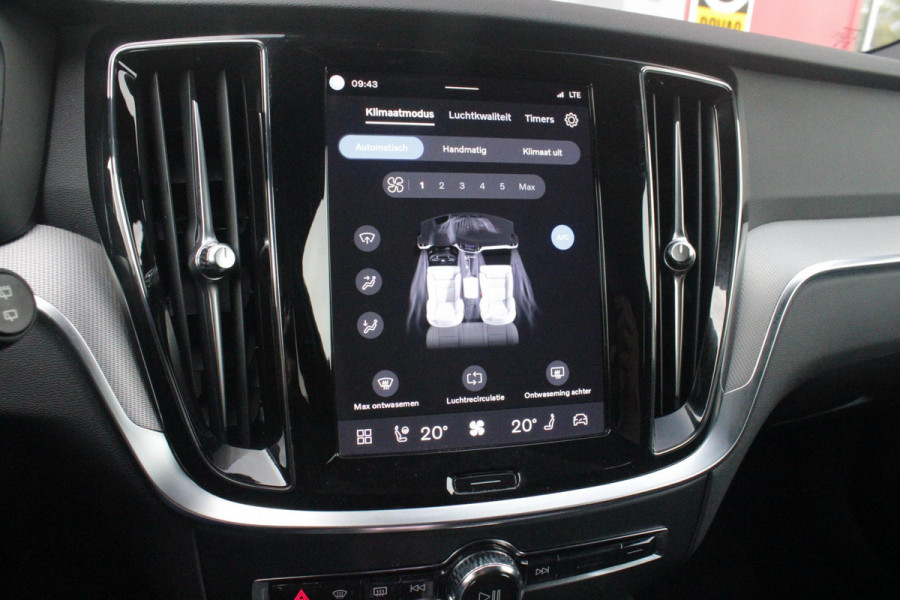 Volvo V60 2.0 T6 Plug-in hybrid 350PK AWD PLUS DARK | LONG RANGE | PANORAMISCH SCHUIF/KANTELDAK | NAVIGATIE VIA GOOGLE AUTO | APPLE CARPLAY / ANDROID AUTO | FULL-LED KOPLAMPEN | 125319" 6-SPAAKS BLACK / DIAMOND CUT VELGEN | LEDEREN BEKLEDING | POWER SEATS - BESTUURDERS- EN PASSAGIERSSTOEL ELEKTRISCHVERSTELBAAR MET GEHEUGEN, ELEKTRISCH VERSTELBARE  ZITVERLENGERS /LENDESTEUN VIERVOUDIG | STOEL- EN ACHTERBANKVERWARMING | STUURVERWARMING | PARKEERVERWARMING MET TIMER (STANDKACHEL) | ACHTERUIRIJ CAMERA | EXTRA GETINTE ACHTERRUITEN | ELEKTRISCH BEDIENBARE ACHTERKLEP | ELEKTRISCH INKLA
