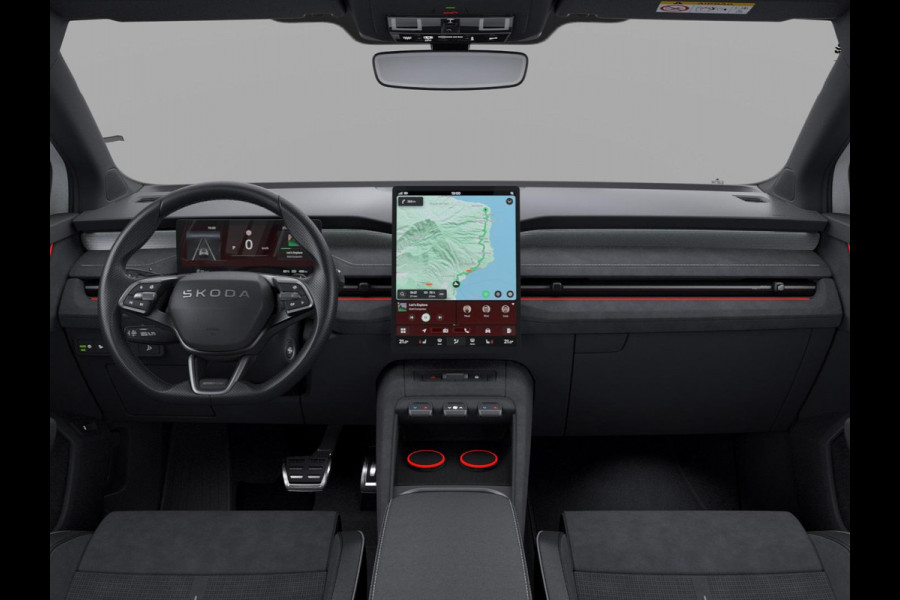 Škoda Peaq 90 Sportline 7p. 286 pk | Adaptive Chassis Control Pakket | Assist pakket | Panorama Dak | Trekhaak | Warmtepomp | Winter pakket | Velgen: 21" lichtmetalen velgen "Dugong" zwart gepolijst | Simply Clever