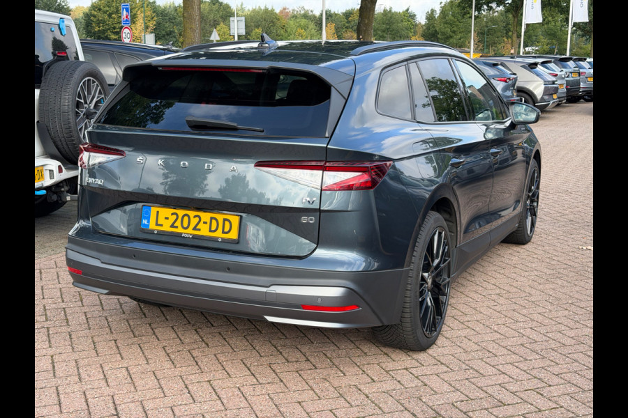 Škoda ENYAQ iV 60 First Edition / SoH 93,1% / Camera / CarPlay / Keyless / Matrix LED / 20'' / Dodehoek / Stoelverwarming / DAB / ACC