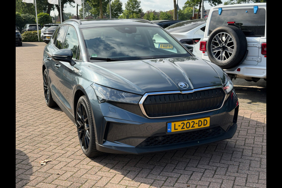 Škoda ENYAQ iV 60 First Edition / SoH 93,1% / Camera / CarPlay / Keyless / Matrix LED / 20'' / Dodehoek / Stoelverwarming / DAB / ACC