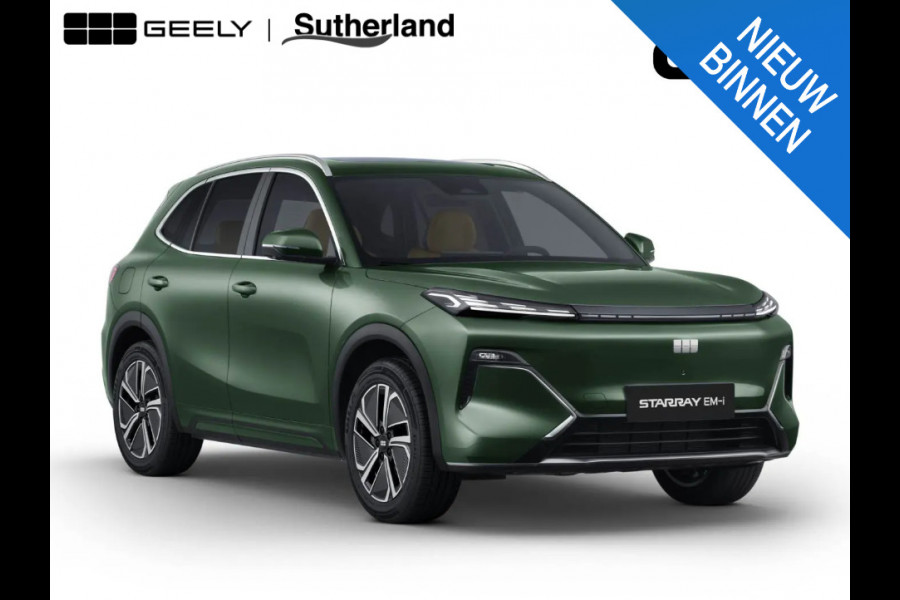 GEELY Starray EM-i 1.5 Max+ 262 PK | Panoramadak | Stoelverwarming & verkoeling | 136Km elektrisch bereik | 360 Camera | Achterbank verwarmd | Parkeersensoren | 19 Inch LMV |