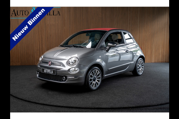 Fiat 500C 1.0 Hybrid Dolcevita Navi Leer Cruise PDC Carplay Zwarte binnenhemel LM velgen
