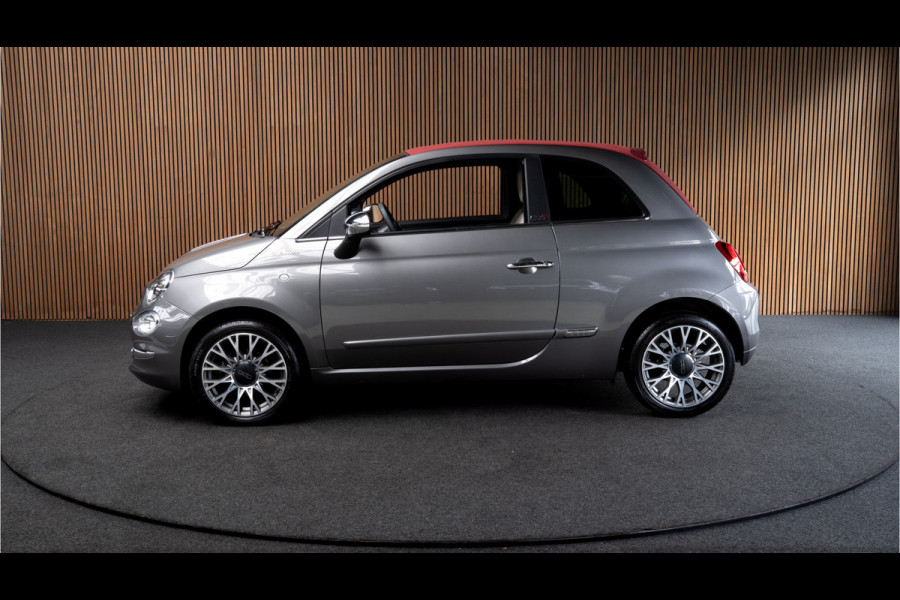 Fiat 500C 1.0 Hybrid Dolcevita Navi Leer Cruise PDC Carplay Zwarte binnenhemel LM velgen