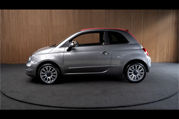 Fiat 500C 1.0 Hybrid Dolcevita Navi Leer Cruise PDC Carplay Zwarte binnenhemel LM velgen