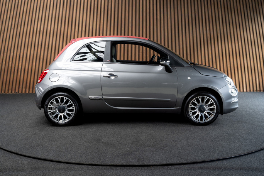 Fiat 500C 1.0 Hybrid Dolcevita Navi Leer Cruise PDC Carplay Zwarte binnenhemel LM velgen