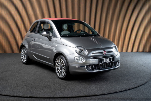 Fiat 500C 1.0 Hybrid Dolcevita Navi Leer Cruise PDC Carplay Zwarte binnenhemel LM velgen