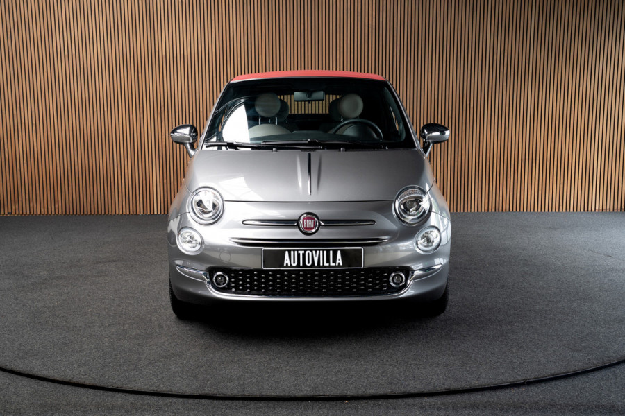 Fiat 500C 1.0 Hybrid Dolcevita Navi Leer Cruise PDC Carplay Zwarte binnenhemel LM velgen