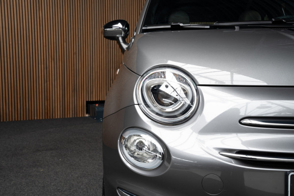 Fiat 500C 1.0 Hybrid Dolcevita Navi Leer Cruise PDC Carplay Zwarte binnenhemel LM velgen