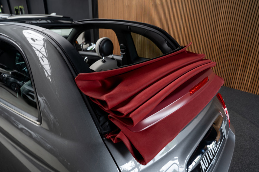 Fiat 500C 1.0 Hybrid Dolcevita Navi Leer Cruise PDC Carplay Zwarte binnenhemel LM velgen