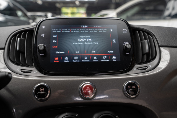 Fiat 500C 1.0 Hybrid Dolcevita Navi Leer Cruise PDC Carplay Zwarte binnenhemel LM velgen