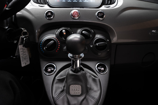 Fiat 500C 1.0 Hybrid Dolcevita Navi Leer Cruise PDC Carplay Zwarte binnenhemel LM velgen