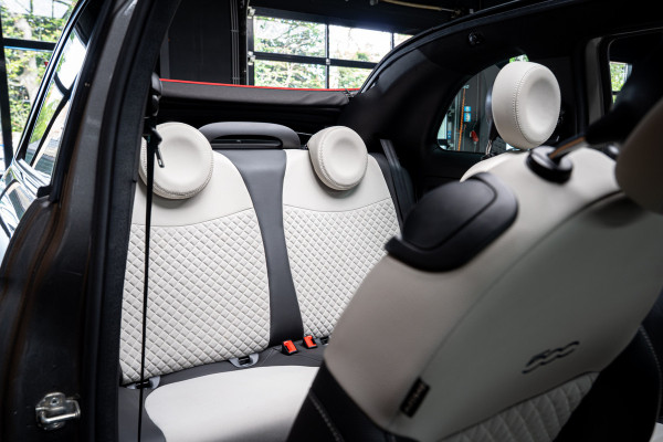 Fiat 500C 1.0 Hybrid Dolcevita Navi Leer Cruise PDC Carplay Zwarte binnenhemel LM velgen