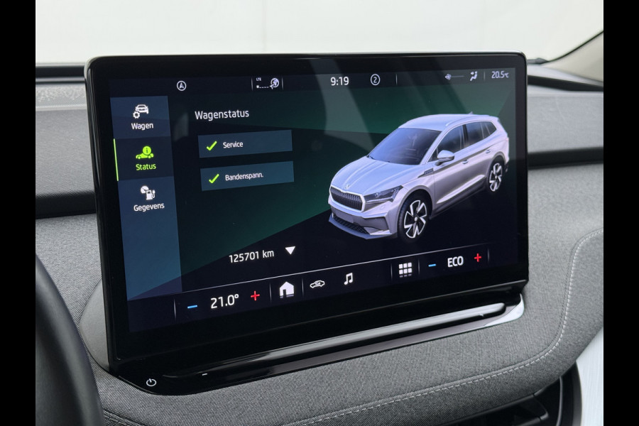 Škoda ENYAQ iV 60 SOH 91% Trekhaak Camera P-Assist Apple Carplay Android Auto Navi Ecc Pdc Lmv Isofix Led Cruise Control Keyless Rijstrooksensor Verkeersbord detectie 1.000KG Trekgewicht