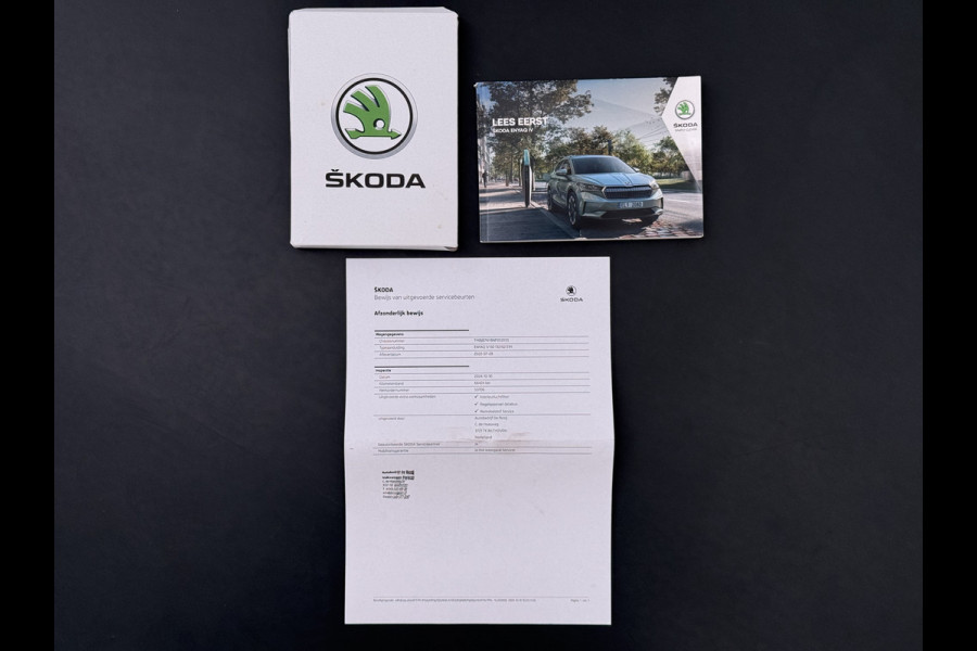 Škoda ENYAQ iV 60 SOH 91% Trekhaak Camera P-Assist Apple Carplay Android Auto Navi Ecc Pdc Lmv Isofix Led Cruise Control Keyless Rijstrooksensor Verkeersbord detectie 1.000KG Trekgewicht