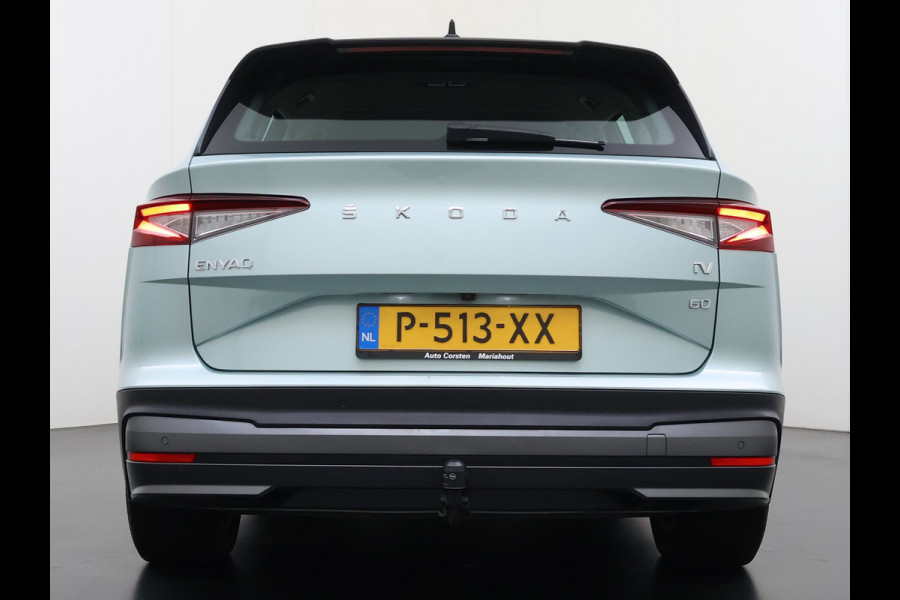 Škoda ENYAQ iV 60 SOH 91% Trekhaak Camera P-Assist Apple Carplay Android Auto Navi Ecc Pdc Lmv Isofix Led Cruise Control Keyless Rijstrooksensor Verkeersbord detectie 1.000KG Trekgewicht