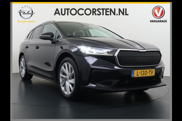 Škoda ENYAQ iV 60 Trekhaak Elek.Achterklep Privacy Glas SOH 90% Keyless advanced Navi Ecc Apple Carplay Android Auto Pdc Comfort plus-pakket Lmv 20" Mirrorlink® Smartlink DAB Led 1e Eigenaar Origineel Nederlandse Auto