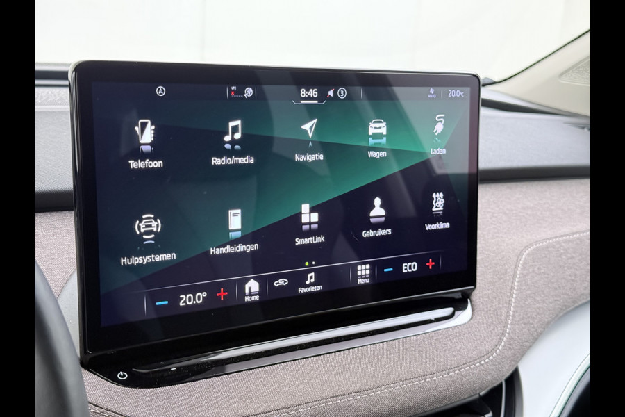Škoda ENYAQ iV 60 Trekhaak Elek.Achterklep Privacy Glas SOH 90% Keyless advanced Navi Ecc Apple Carplay Android Auto Pdc Comfort plus-pakket Lmv 20" Mirrorlink® Smartlink DAB Led 1e Eigenaar Origineel Nederlandse Auto