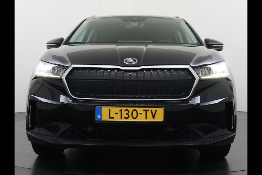 Škoda ENYAQ iV 60 Trekhaak Elek.Achterklep Privacy Glas SOH 90% Keyless advanced Navi Ecc Apple Carplay Android Auto Pdc Comfort plus-pakket Lmv 20" Mirrorlink® Smartlink DAB Led 1e Eigenaar Origineel Nederlandse Auto