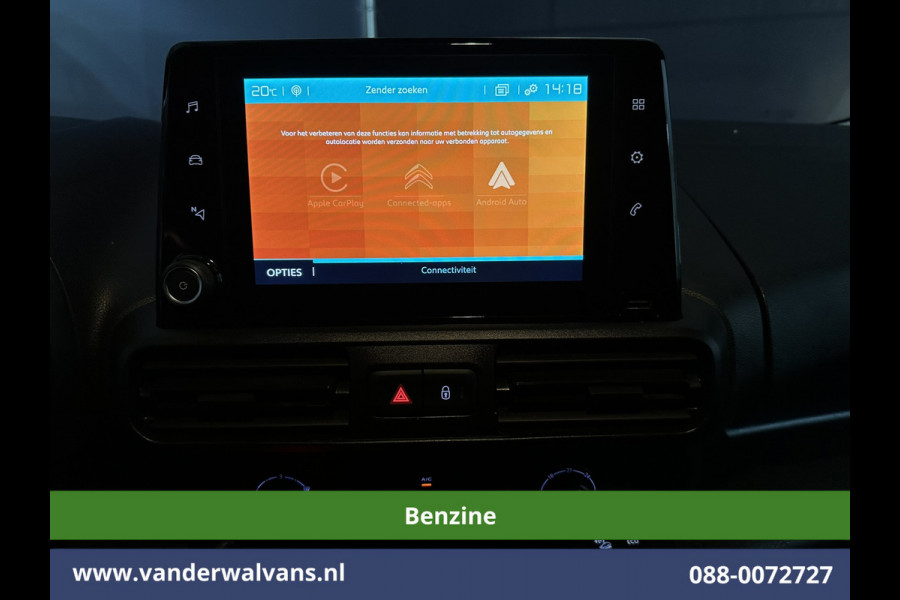Citroën Berlingo 1.2 PureTech 130pk Automaat Benzine L1H1 Euro6 Airco | 3-Zits | Navigatie | Camera | Cruisecontrol Apple Carplay, Android Auto, Parkeersensoren, Bijrijdersbank