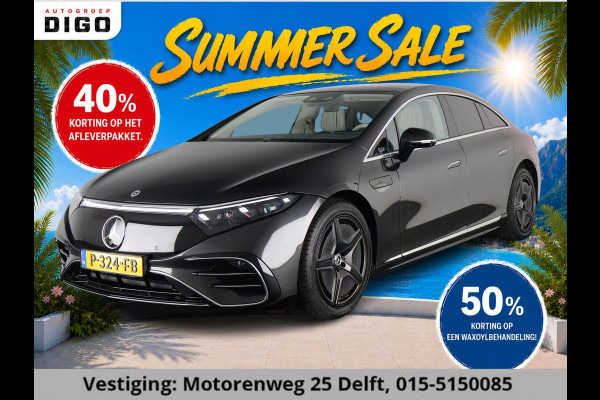 Mercedes-Benz EQS 450+ AMG LINE 108 kWh SOH 99% GARANTIE 2032* 1e EIG. NL AUTO. PANORAMA DAK . 360 GRADEN CAMERA .