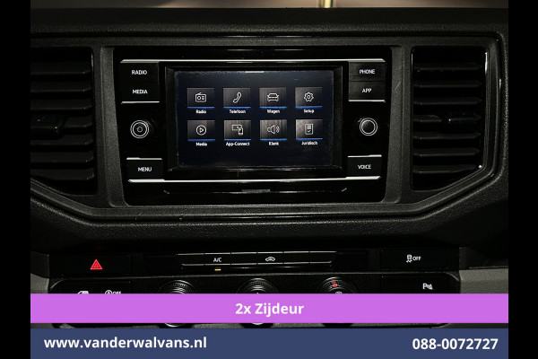 Volkswagen Crafter 2.0 TDI 141pk L4H3 L3H2 Euro6 Airco | 2x zijdeur | Camera | Apple Carplay | Android Auto Parkeersensoren, 3000kg trekvermogen, Bijrijdersbank