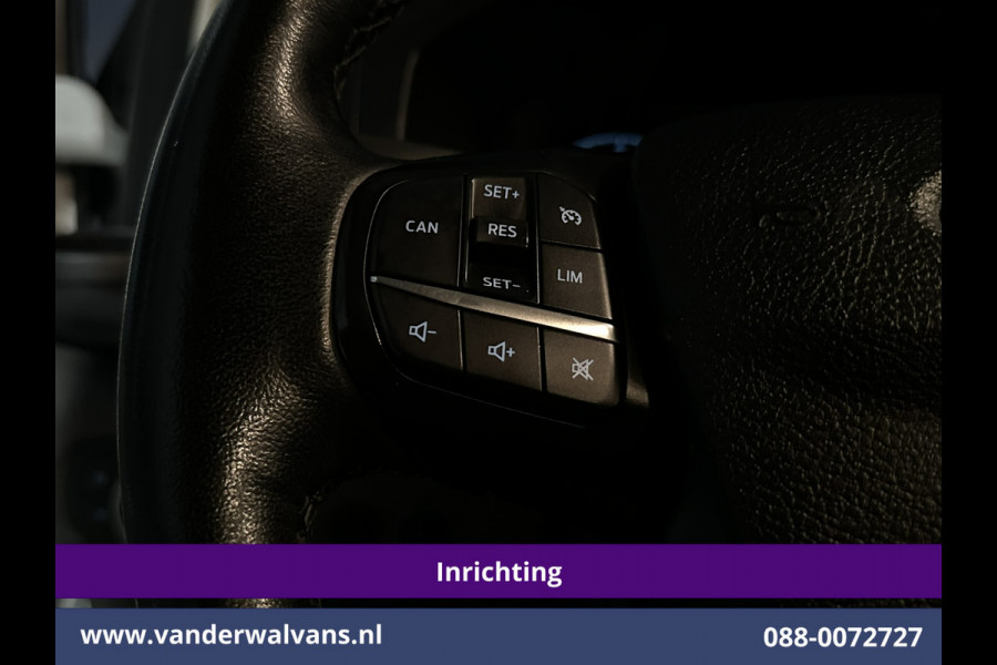 Ford Transit Custom 2.0 TDCI 130pk L2H1 Inrichting Euro6 Airco | Omvormer | Camera | Apple Carplay | LED | Cruisecontrol | Leder Android Auto, Stoelverwarming, Verwarmde voorruit, 2800kg Trekhaak, Parkeersensoren, Bijrijdersbank, Achterklep
