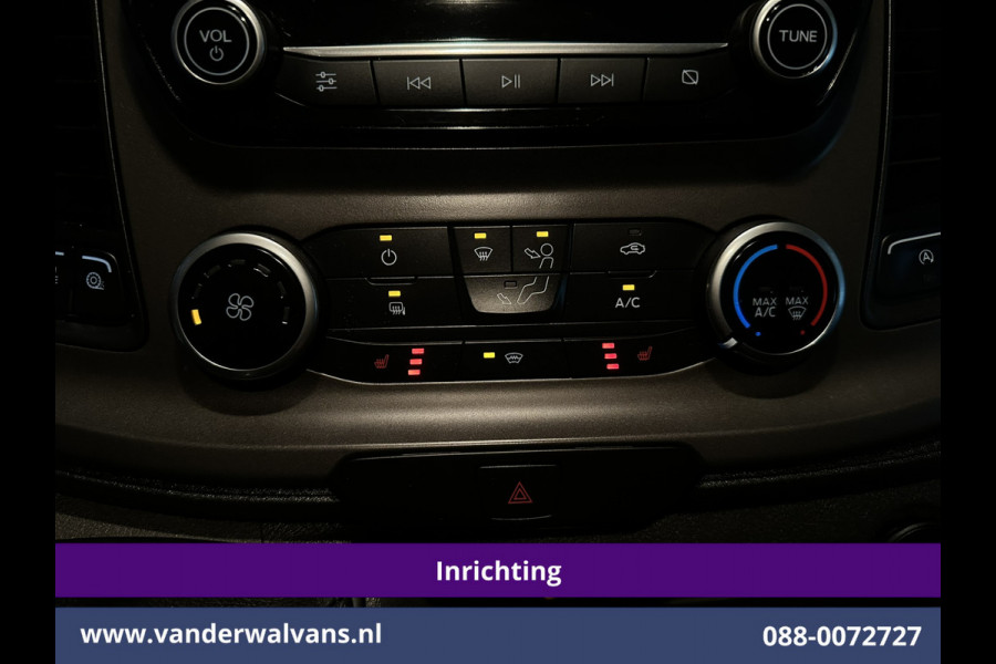 Ford Transit Custom 2.0 TDCI 130pk L2H1 Inrichting Euro6 Airco | Omvormer | Camera | Apple Carplay | LED | Cruisecontrol | Leder Android Auto, Stoelverwarming, Verwarmde voorruit, 2800kg Trekhaak, Parkeersensoren, Bijrijdersbank, Achterklep