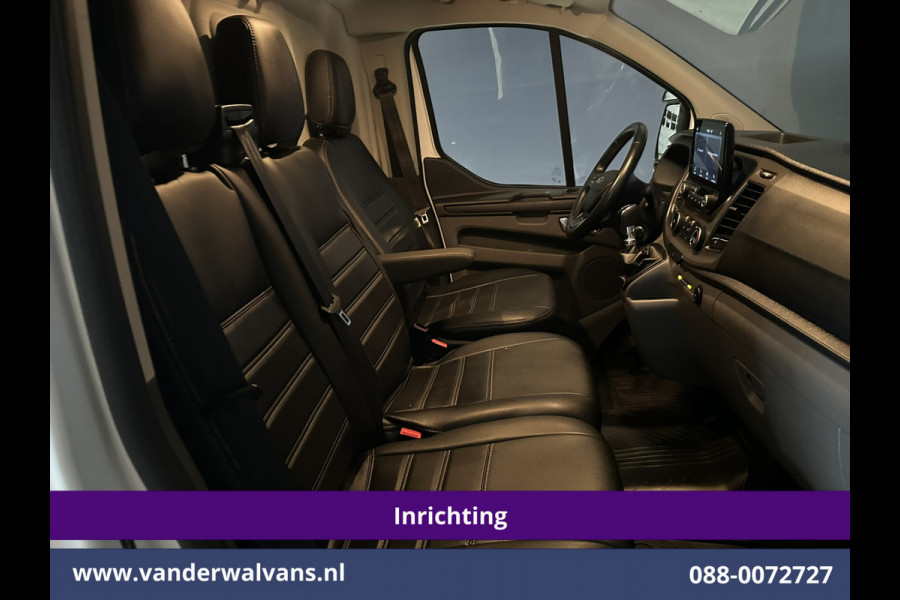 Ford Transit Custom 2.0 TDCI 130pk L2H1 Inrichting Euro6 Airco | Omvormer | Camera | Apple Carplay | LED | Cruisecontrol | Leder Android Auto, Stoelverwarming, Verwarmde voorruit, 2800kg Trekhaak, Parkeersensoren, Bijrijdersbank, Achterklep