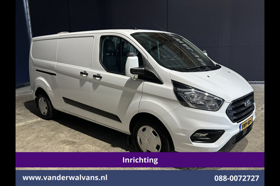 Ford Transit Custom 2.0 TDCI 130pk L2H1 Inrichting Euro6 Airco | Omvormer | Camera | Apple Carplay | LED | Cruisecontrol | Leder Android Auto, Stoelverwarming, Verwarmde voorruit, 2800kg Trekhaak, Parkeersensoren, Bijrijdersbank, Achterklep