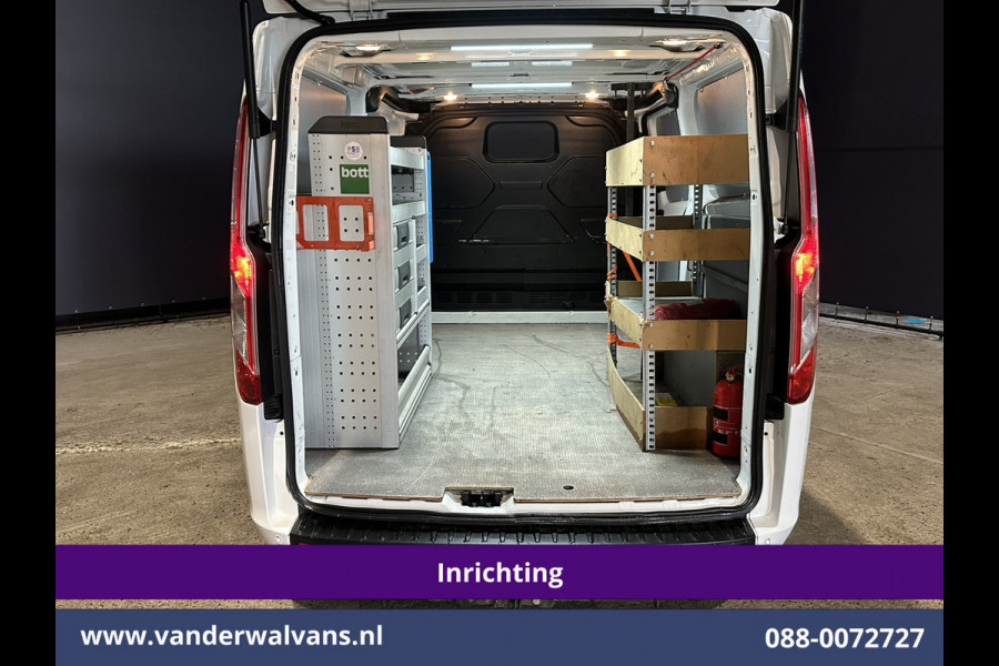 Ford Transit Custom 2.0 TDCI 130pk L2H1 Inrichting Euro6 Airco | Omvormer | Camera | Apple Carplay | LED | Cruisecontrol | Leder Android Auto, Stoelverwarming, Verwarmde voorruit, 2800kg Trekhaak, Parkeersensoren, Bijrijdersbank, Achterklep