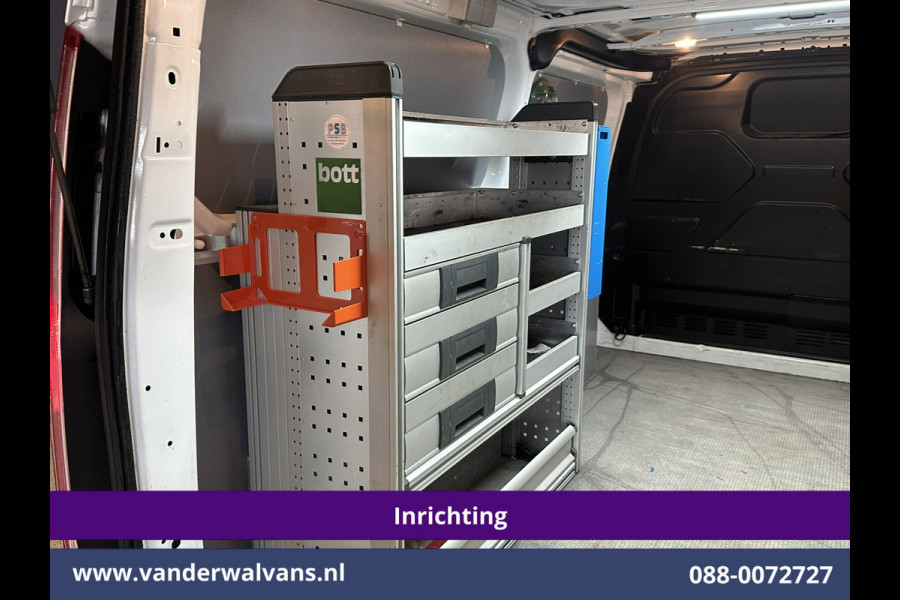 Ford Transit Custom 2.0 TDCI 130pk L2H1 Inrichting Euro6 Airco | Omvormer | Camera | Apple Carplay | LED | Cruisecontrol | Leder Android Auto, Stoelverwarming, Verwarmde voorruit, 2800kg Trekhaak, Parkeersensoren, Bijrijdersbank, Achterklep