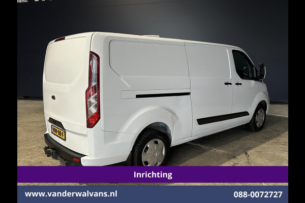 Ford Transit Custom 2.0 TDCI 130pk L2H1 Inrichting Euro6 Airco | Omvormer | Camera | Apple Carplay | LED | Cruisecontrol | Leder Android Auto, Stoelverwarming, Verwarmde voorruit, 2800kg Trekhaak, Parkeersensoren, Bijrijdersbank, Achterklep
