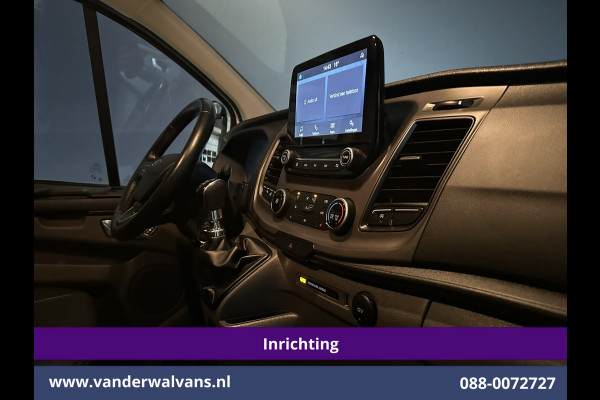 Ford Transit Custom 2.0 TDCI 130pk L2H1 Inrichting Euro6 Airco | Omvormer | Camera | Apple Carplay | LED | Cruisecontrol | Leder Android Auto, Stoelverwarming, Verwarmde voorruit, 2800kg Trekhaak, Parkeersensoren, Bijrijdersbank, Achterklep